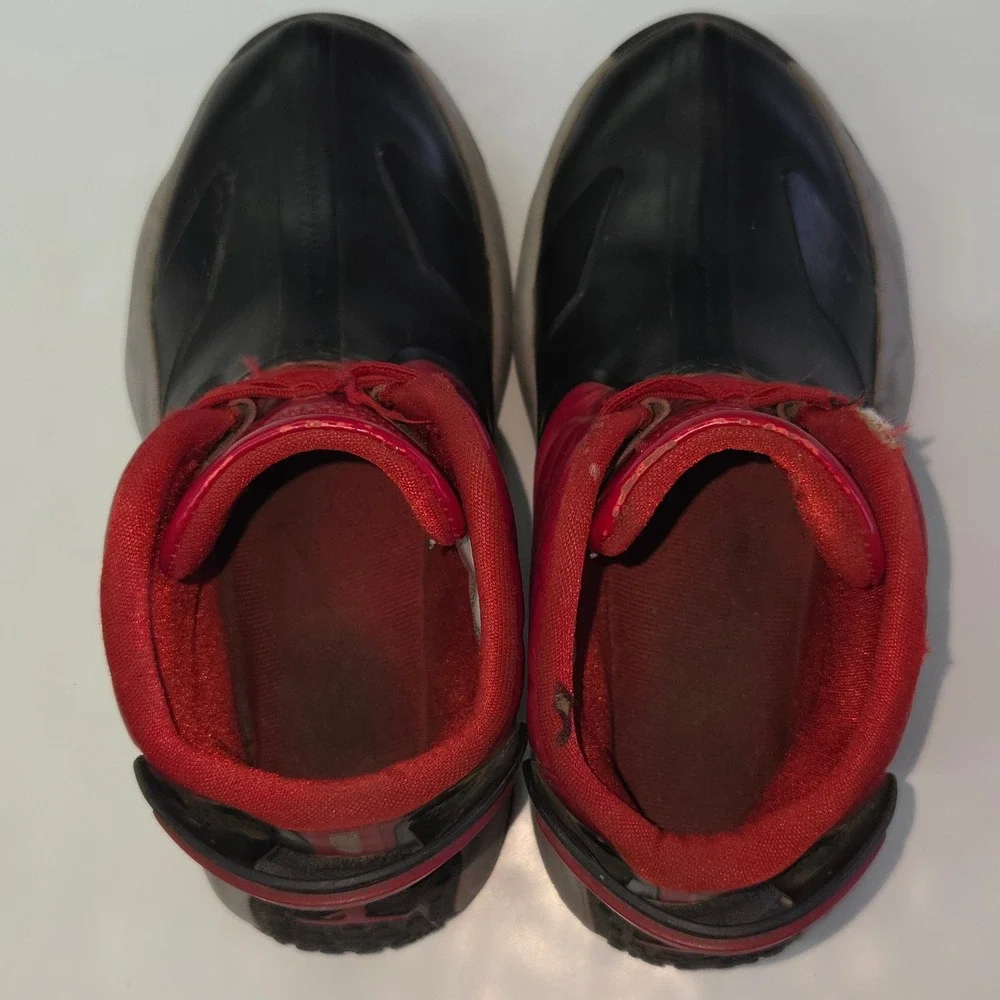 Jordan‎ Drip 23 Rain Boots Kids Size 2Y Black Red Waterproof CT5798-006 Jumpman